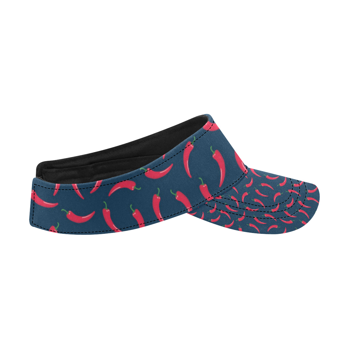 Chilli Pepper Pattern Print Design 03 Unisex Sun Visor