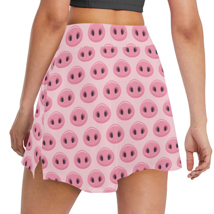 Pig Print Design LKS401 17" Golf & Pickleball Skort with Pockets
