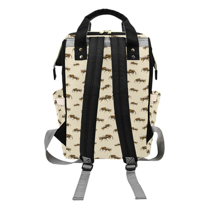 Bee Print Design LKS306 Diaper Bag Backpack