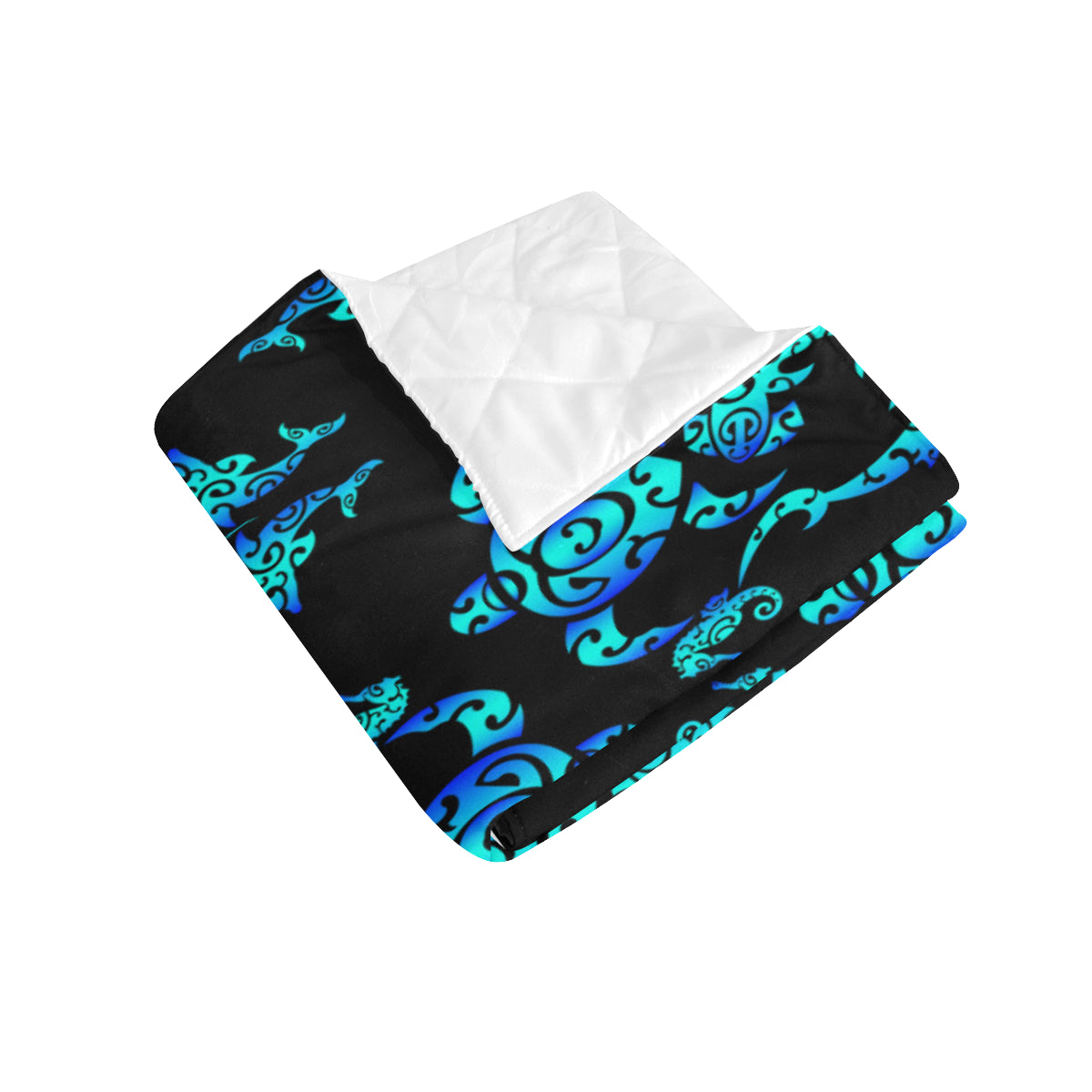Sea turtle Polynesian Tribal Hawaiian Premium Quilt