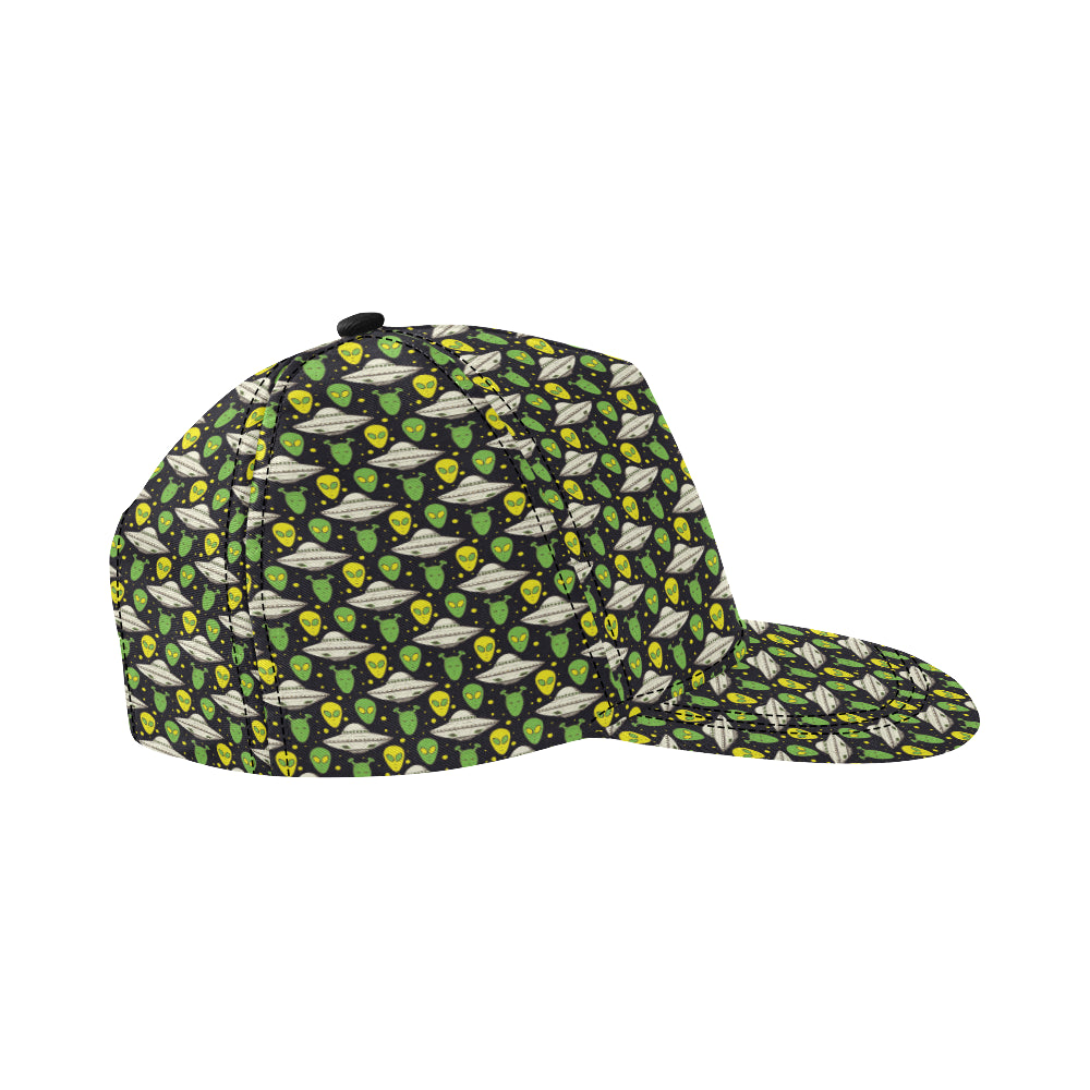 Alien UFO Pattern Snapback Cap