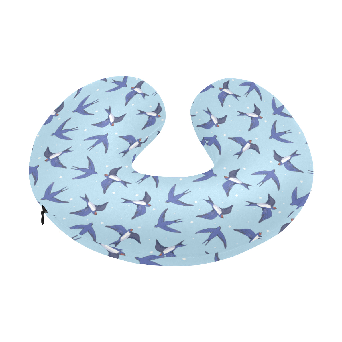 Swallow Bird Pattern Print Design 06 U-Shaped Travel Neck Pillow