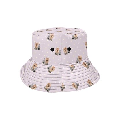 Yorkshire Terriers Print Design LKS302 Unisex Bucket Hat