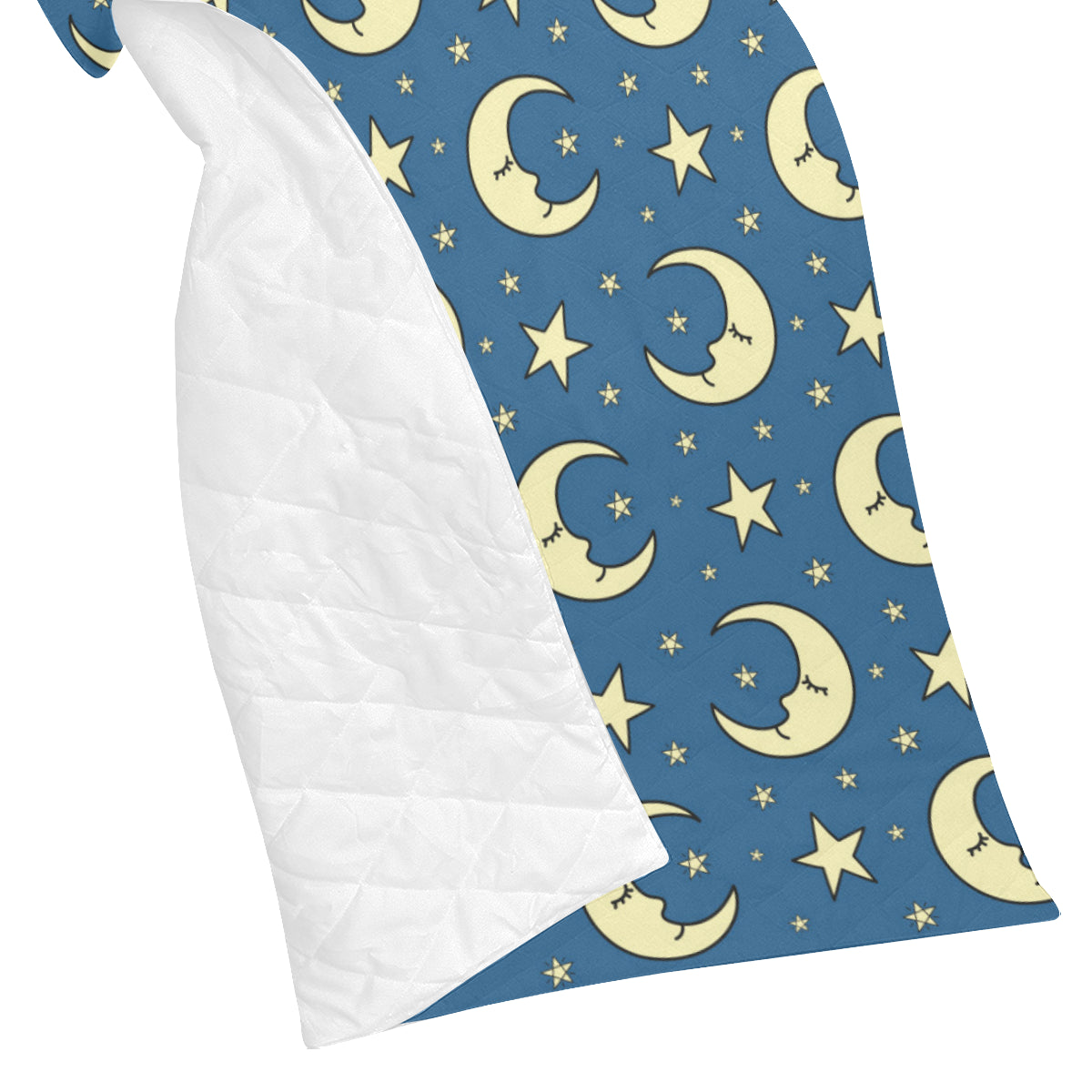 Moon Night Pattern Print Design 03 Premium Quilt