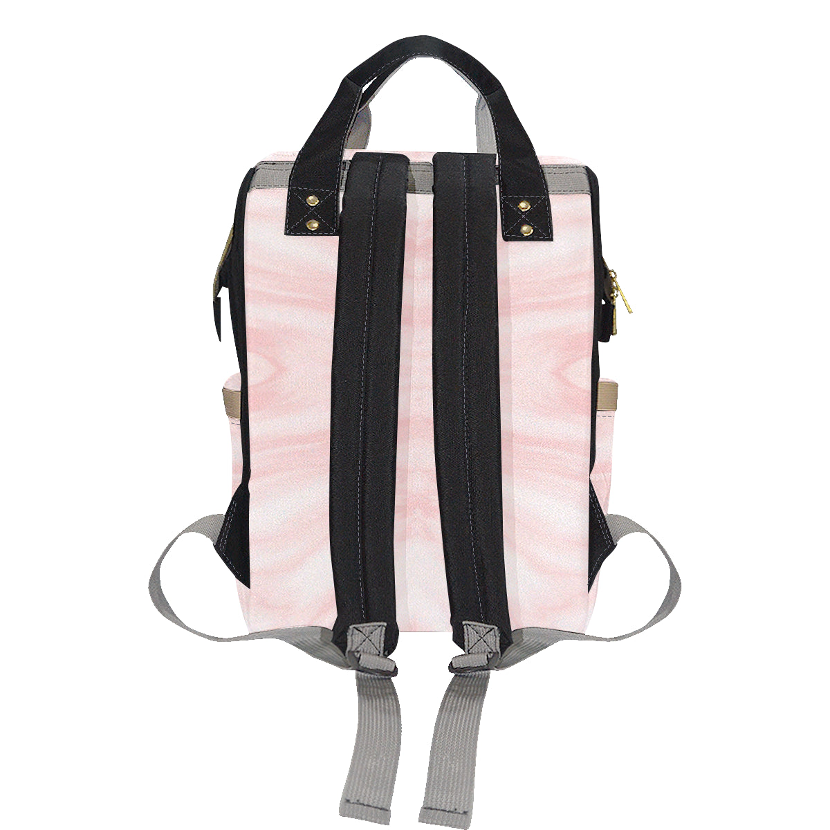 Marble Pattern Print Design 03 Diaper Bag Backpack