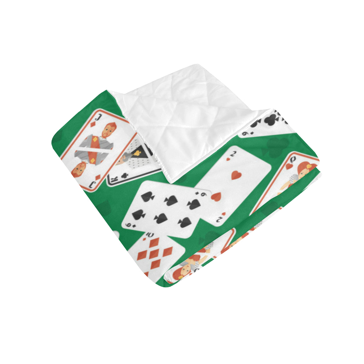 Poker Cards Pattern Print Design A03 Premium Quilt