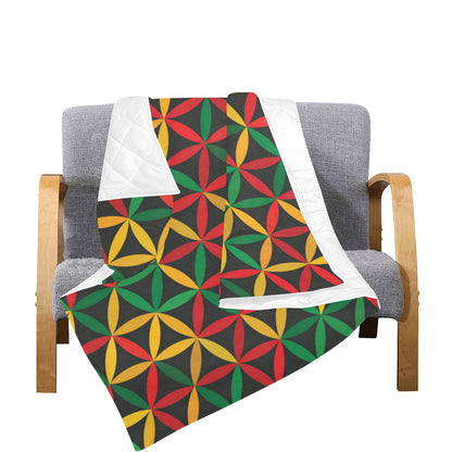 Rasta Pattern Print Design A04 Premium Quilt