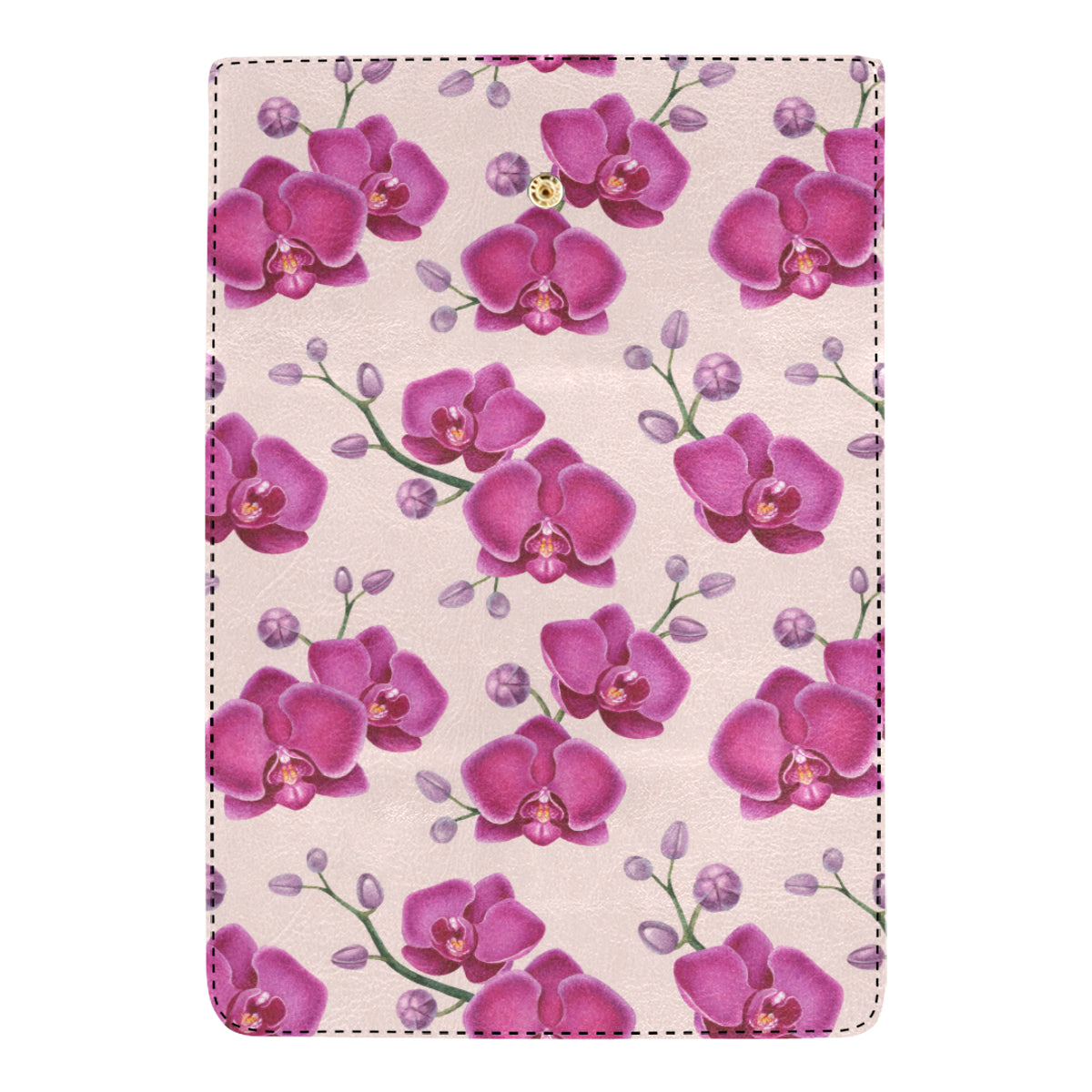Orchid Pattern Print Design A02 Women's Trifold Wallet