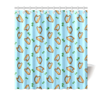 Harp Pattern Print Design 01 Shower Curtain