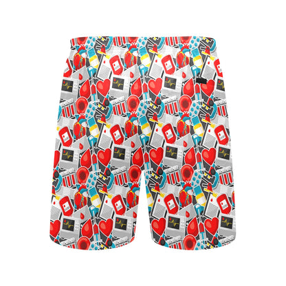 Phlebotomist Medical Themed Men's Swim Trunks Beach Shorts