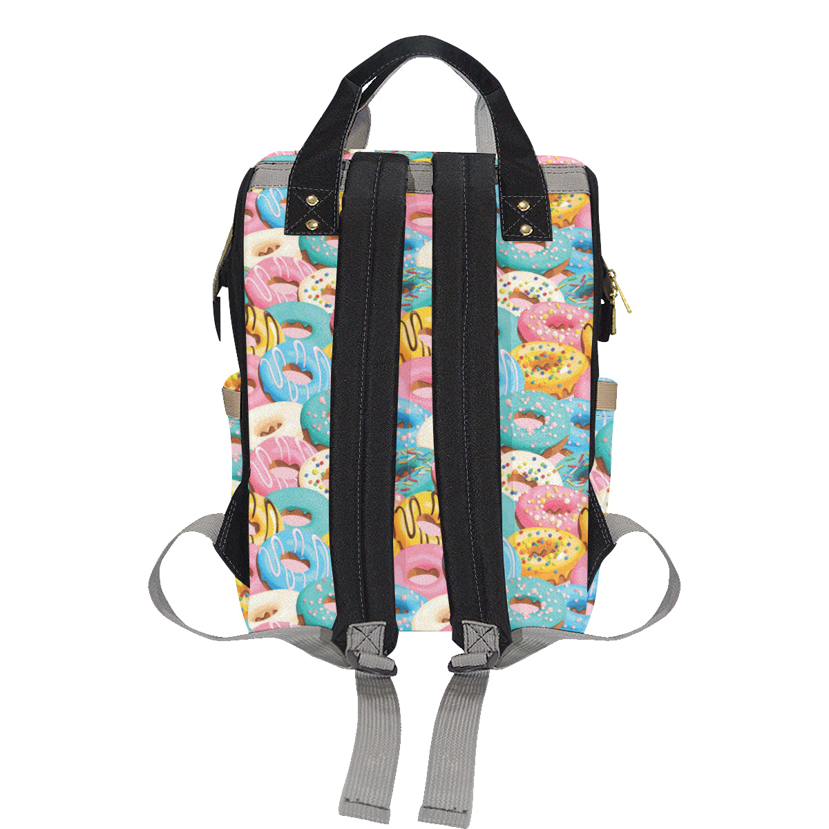 Donut Pattern Print Design DN01 Diaper Bag Backpack