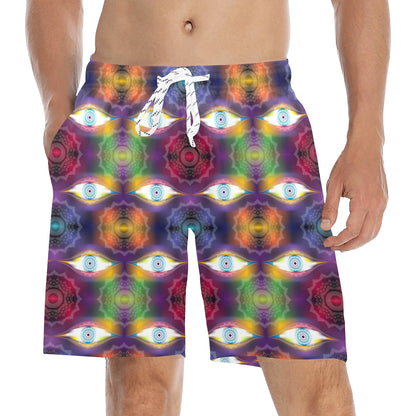 Chakra Eye Print Pattern Men's Swim Trunks Beach Shorts
