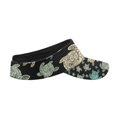 Sea Turtle Stamp Pattern Unisex Sun Visor