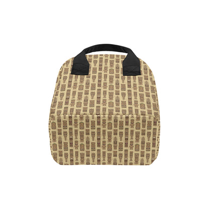 Totem Tiki Style Themed Design Insulated Lunch Bag