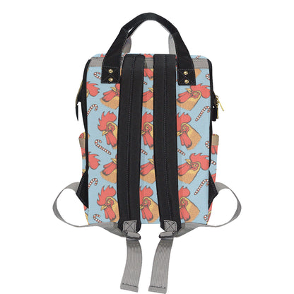 Rooster Pattern Print Design A05 Diaper Bag Backpack