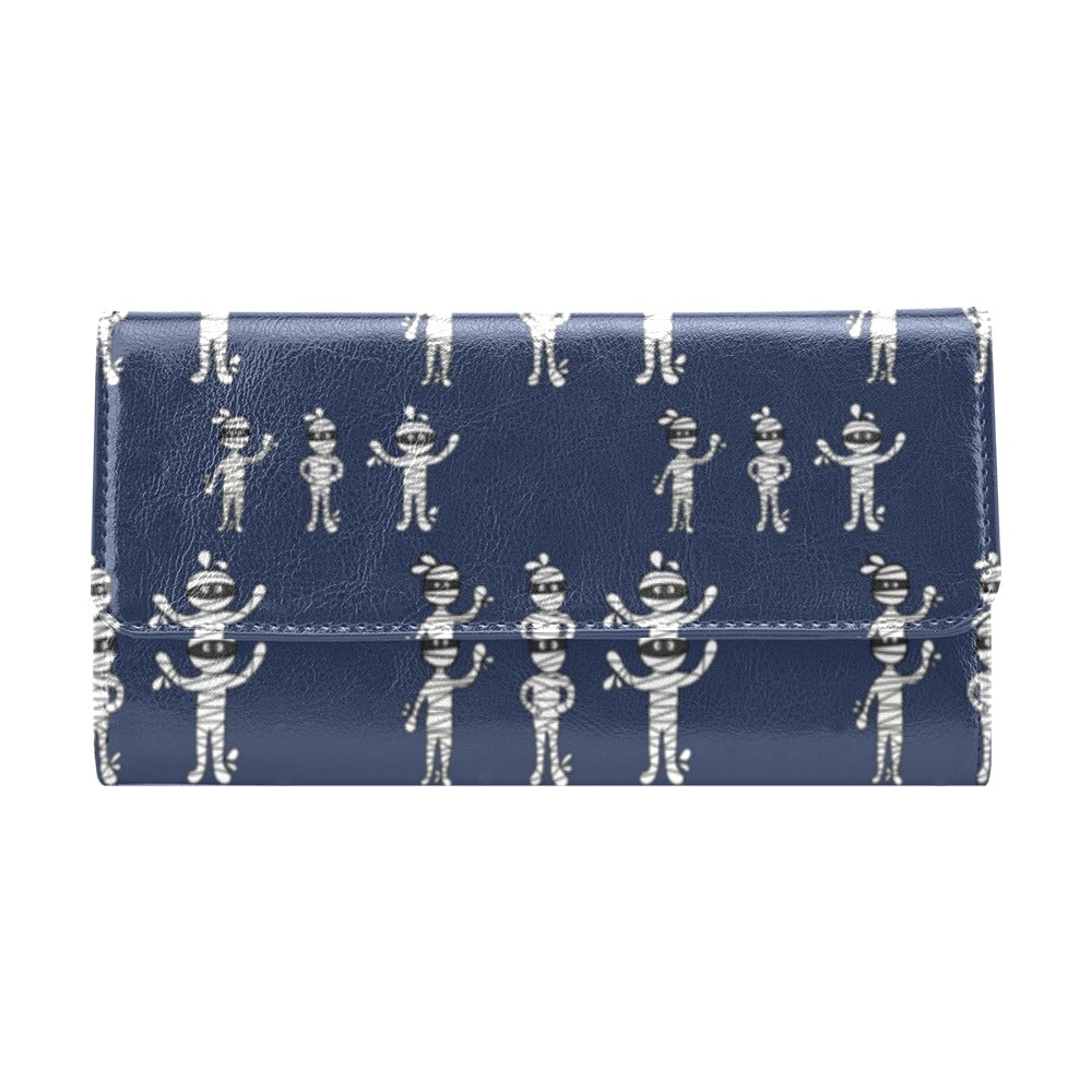 Mummy Print Design LKS306 Women's Trifold Wallet