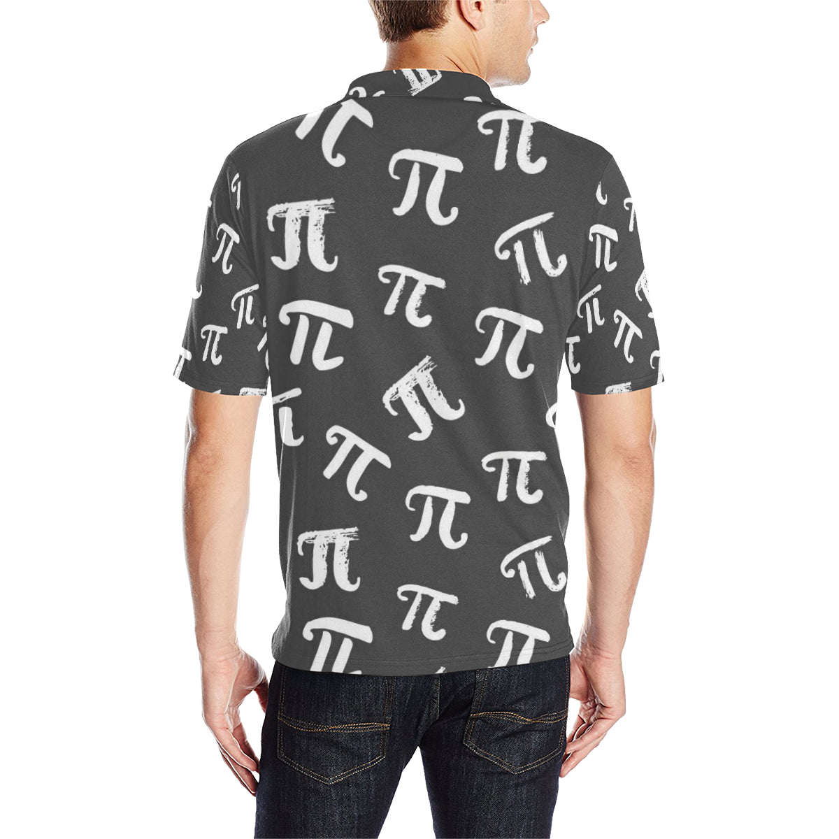 Pi Day Pattern Print Design A02 Men Polo Shirt