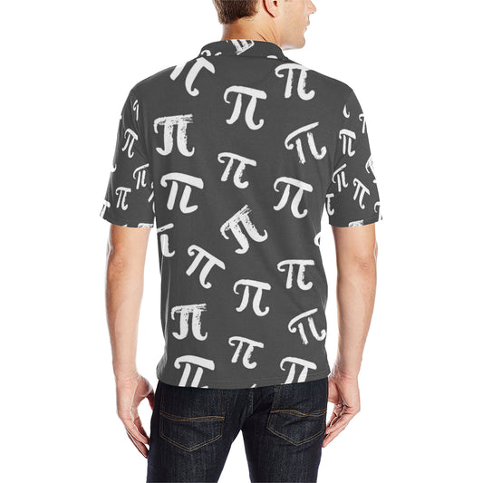 Pi Day Pattern Print Design A02 Men Polo Shirt