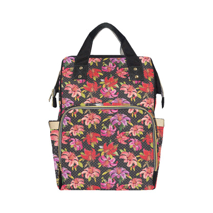 Lily Pattern Print Design LY012 Diaper Bag Backpack