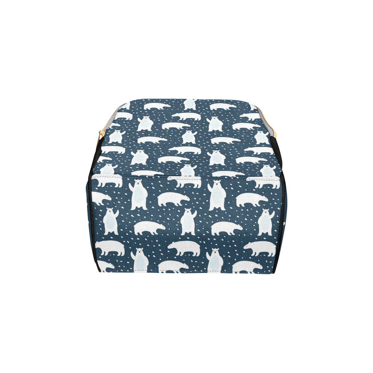 Polar Bear Pattern Print Design A02 Diaper Bag Backpack