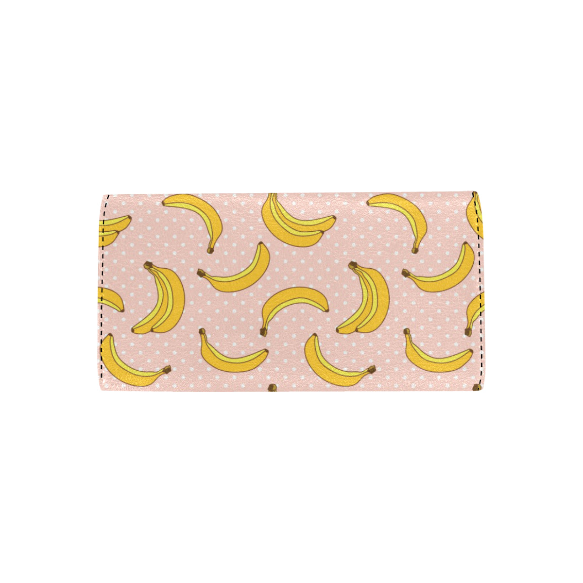 Banana Pattern Print Design BA06 Women's Trifold Wallet