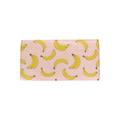 Banana Pattern Print Design BA06 Women's Trifold Wallet
