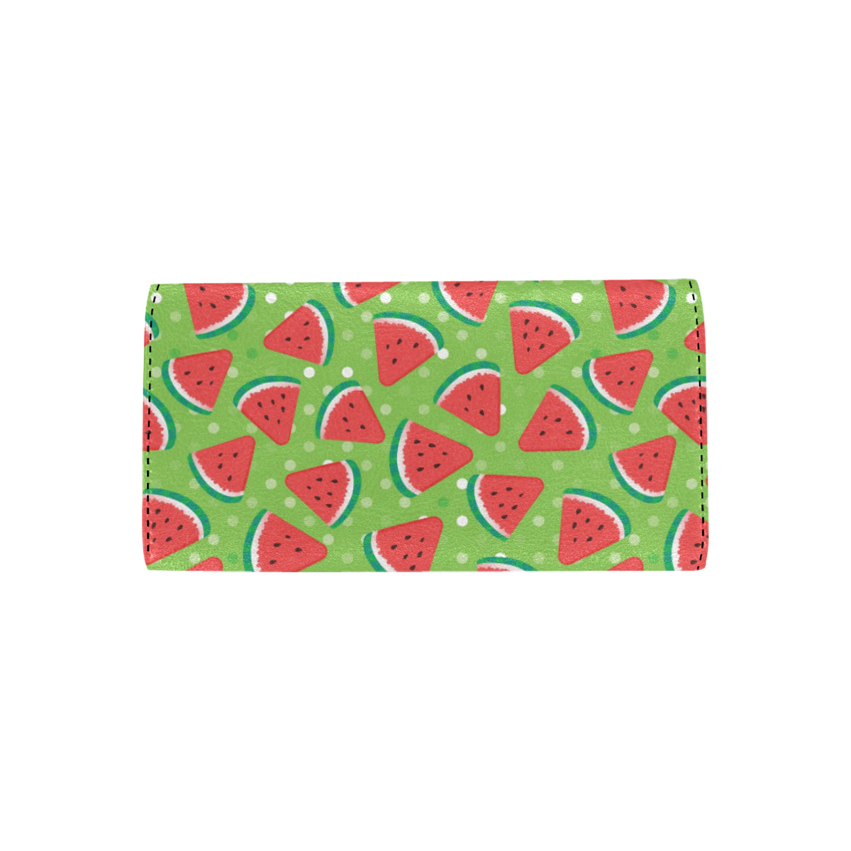 Watermelon Pattern Print Design WM05 Women's Trifold Wallet