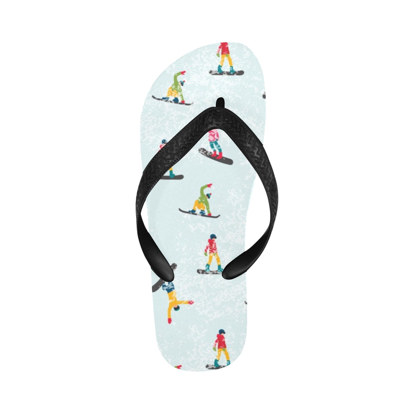Snowboard Print Design LKS304 Flip Flops