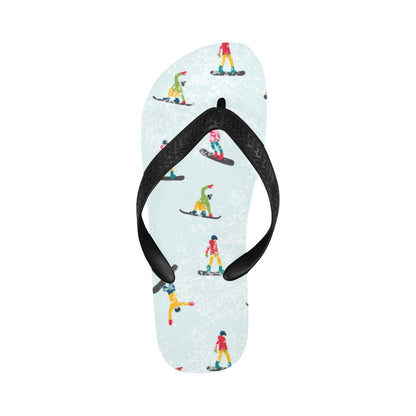 Snowboard Print Design LKS304 Flip Flops