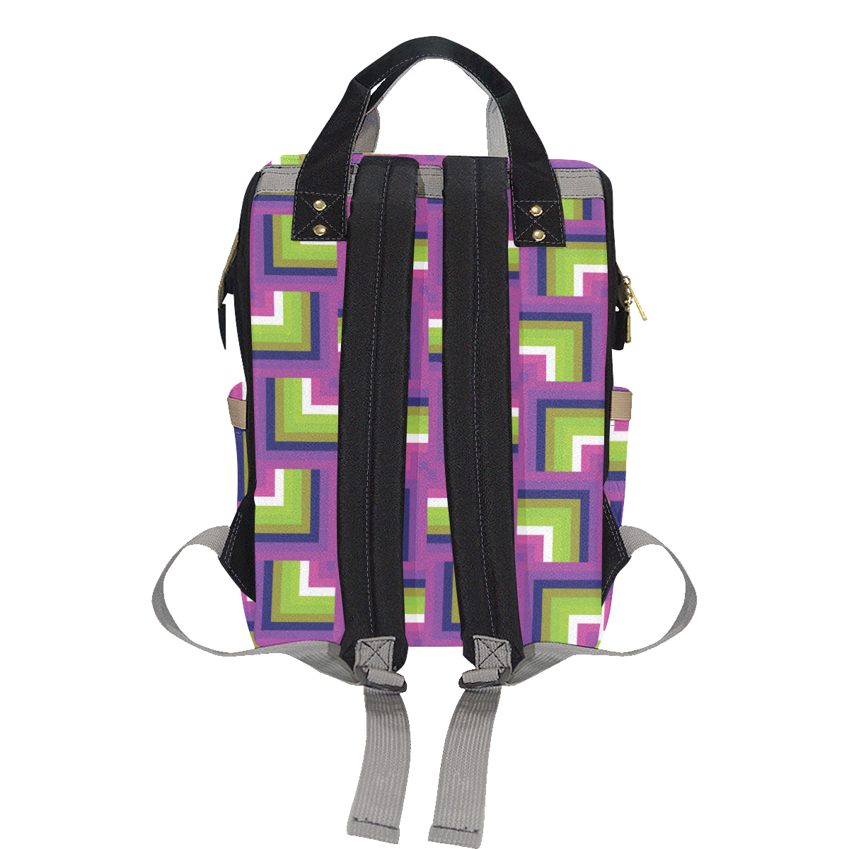 Optical illusion Pattern Print Design A05 Diaper Bag Backpack