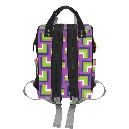 Optical illusion Pattern Print Design A05 Diaper Bag Backpack