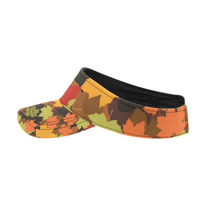 Maple Leaf Pattern Print Design 05 Unisex Sun Visor