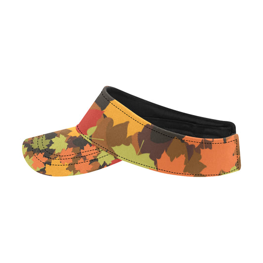 Maple Leaf Pattern Print Design 05 Unisex Sun Visor