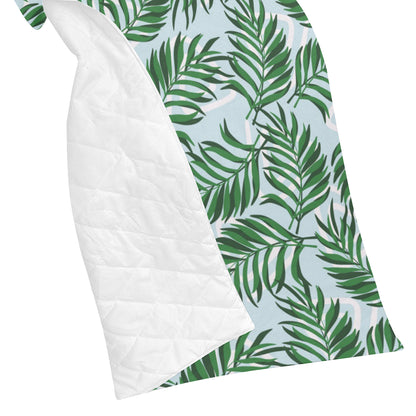 Palm Leaves Pattern Print Design PL06 Premium Quilt