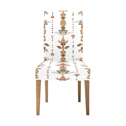Totem Print Design LKS302 Dining Chair Slipcover