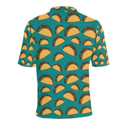 Taco Pattern Print Design TC07 Men Polo Shirt