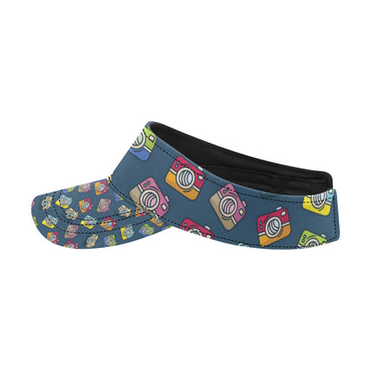 Camera Pattern Print Design 03 Unisex Sun Visor