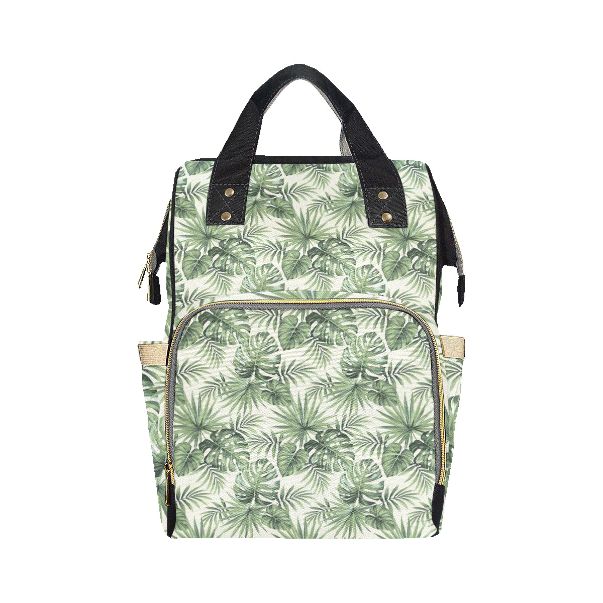 Palm Leaf Pattern Print Design A02 Diaper Bag Backpack