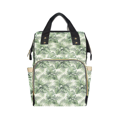 Palm Leaf Pattern Print Design A02 Diaper Bag Backpack