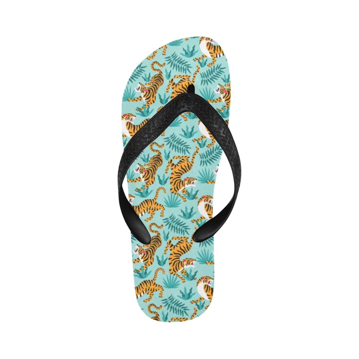 Tiger Print Design LKS304 Flip Flops