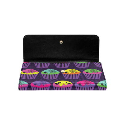 CupCake Halloween Women's Trifold Wallet