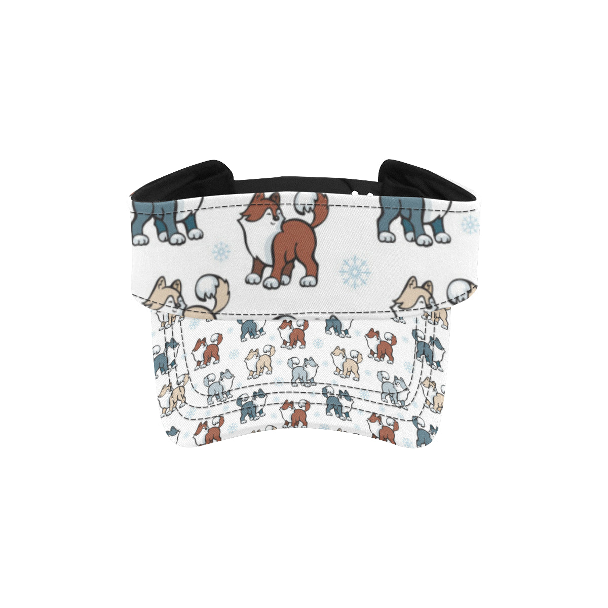 Alaskan Malamute Pattern Print Design 02 Unisex Sun Visor
