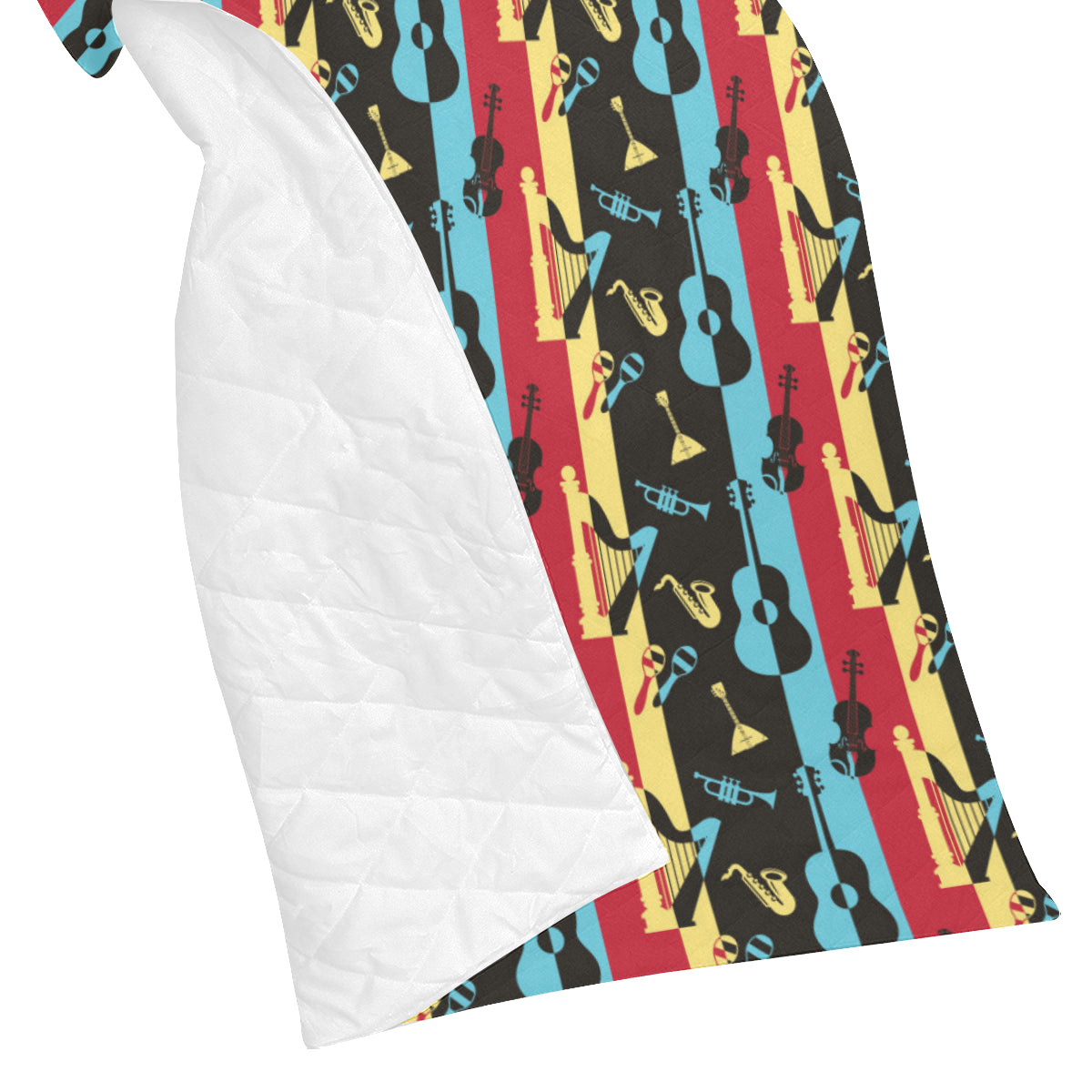 Jazz Pattern Print Design 02 Premium Quilt