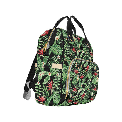 Bird Of Paradise Pattern Print Design BOP05 Diaper Bag Backpack