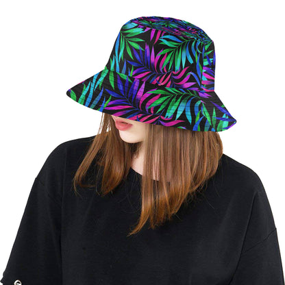 Tropical Flower Pattern Print Design TF010 Unisex Bucket Hat