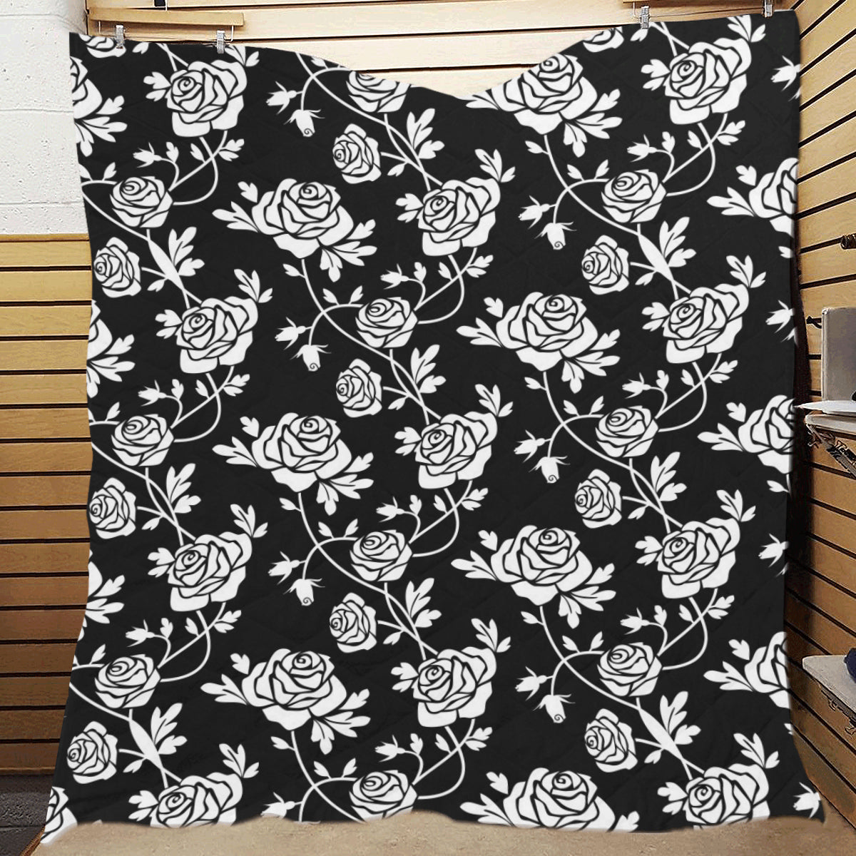 Rose Pattern Print Design RO013 Premium Quilt