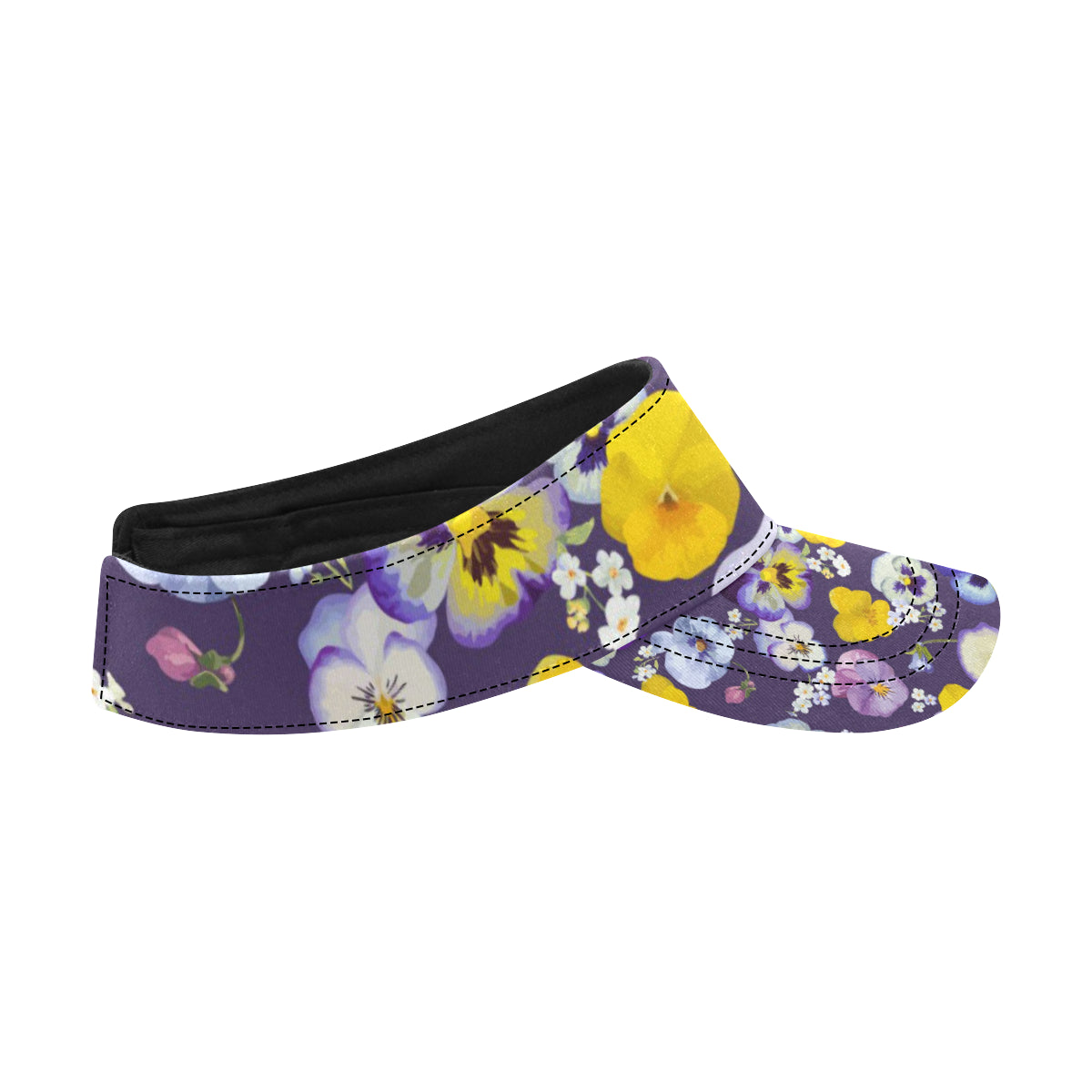 Pansy Pattern Print Design PS02 Unisex Sun Visor
