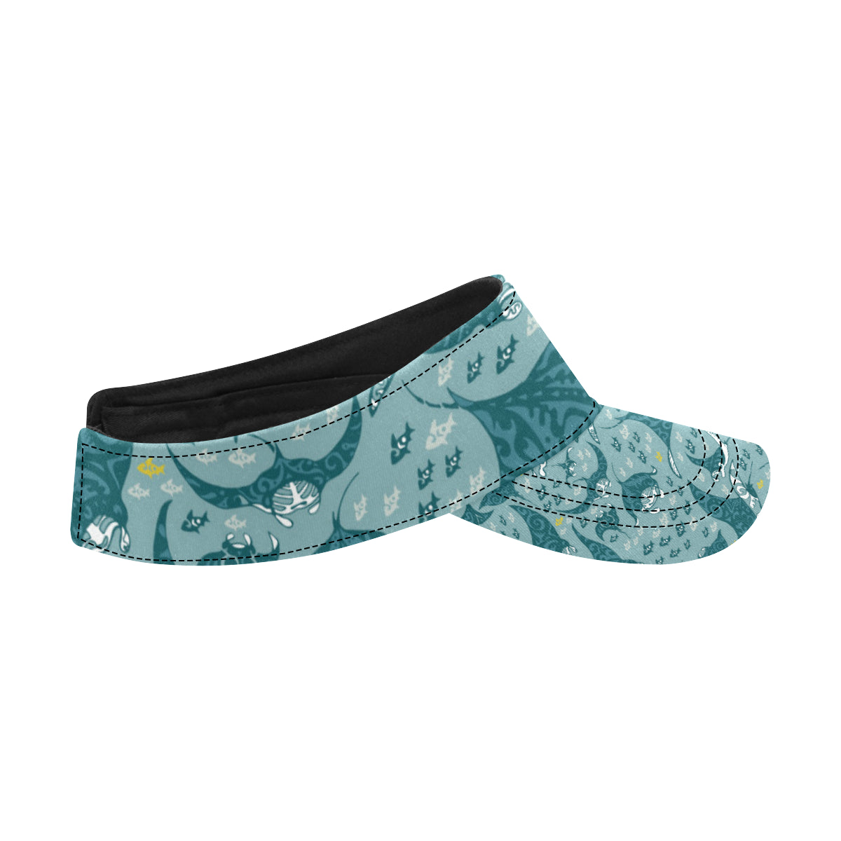 Manta Ray Tribal Pattern Print Design 03 Unisex Sun Visor