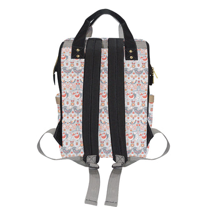 Swedish Nordic Design Print Diaper Bag Backpack