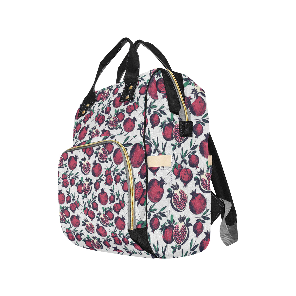 Pomegranate Pattern Print Design PG01 Diaper Bag Backpack